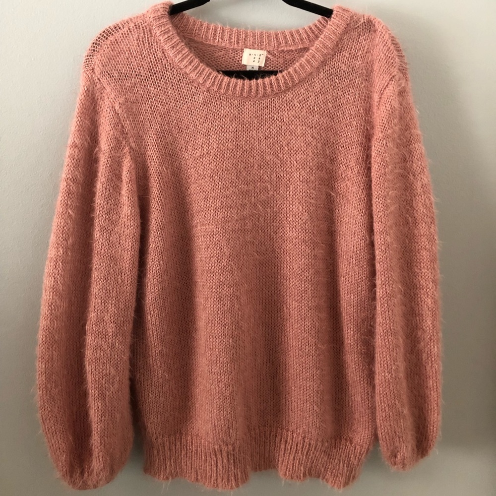 light pink sweater